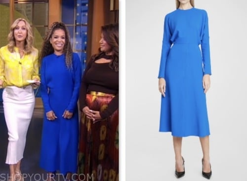 Good Morning America: September 2023 Sunny Hostin's Blue Long Sleeve ...