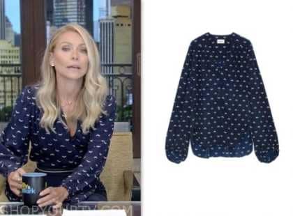 Live with Kelly and Mark: September 2023 Kelly Ripa's Navy Blue and ...