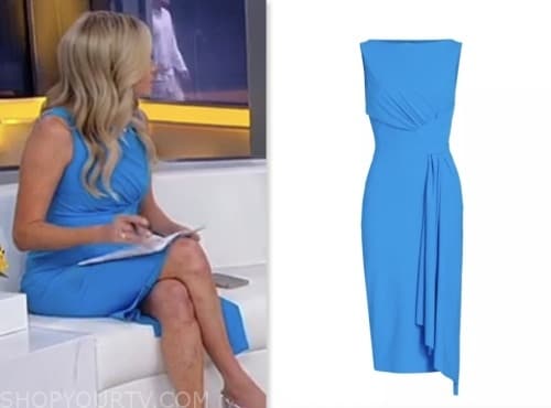 Outnumbered: August 2022 Kayleigh McEnany's Yellow Tweed Sheath Dress ...