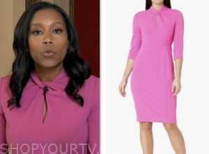 Good Morning America: September 2023 Rachel Scott's Pink Twist Neck ...