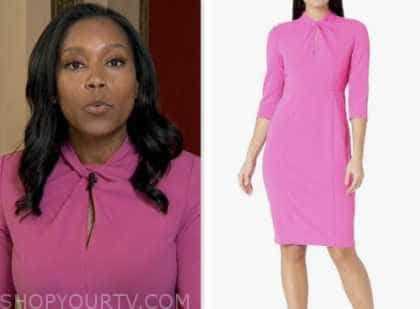 Good Morning America: September 2023 Rachel Scott's Pink Twist Neck ...