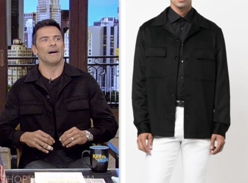 Live with Kelly and Mark: September 2023 Mark Consuelos's Black Shirt ...