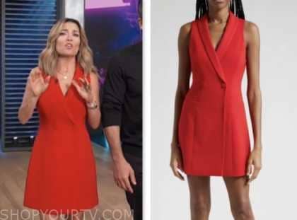 Access Daily: September 2023 Kit Hoover's Red Sleeveless Blazer Dress ...