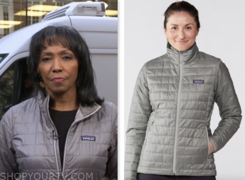 NBC News Daily: September 2023 Rehema Ellis's Grey Quilted Jacket ...