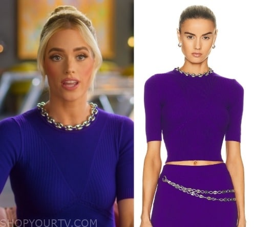 Bottega Veneta Loop Small Leather Shoulder Bag worn by Robyn Dixon as seen  in The Real Housewives of Potomac (S07E03)