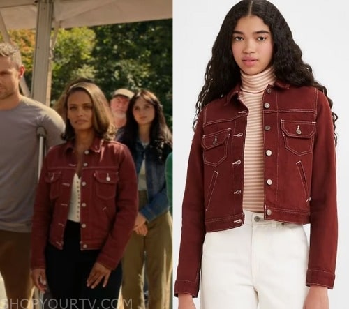 Virgin River: Season 5 Episode 4 Kaia's Ruched Front Top | Shop Your TV