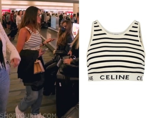 Céline Stripped Cropped Shirt — UFO No More