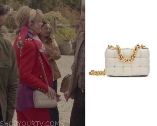 Bottega Veneta Loop Small Leather Shoulder Bag worn by Robyn Dixon