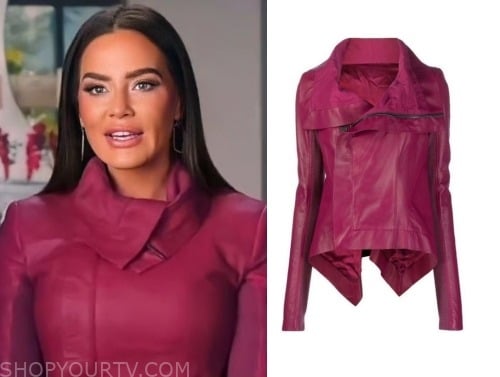 Meredith Marks Pink Leather Confessional Jacket