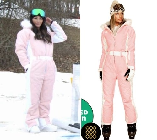 Women's Powder Pink Snow Suit