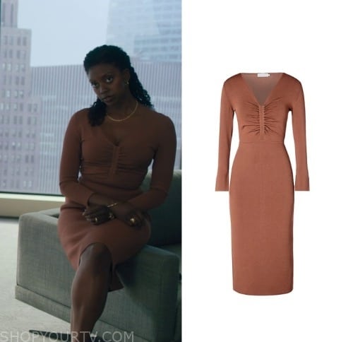 Billions: Season 7 Episode 11 Kate's Ruched Front Dress | Shop Your TV