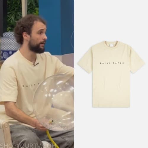 Daily Paper Men's Alias Logo T-Shirt in Overcast Beige Daily Paper