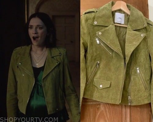 Ghosts: Season 5 Episode 5 Alison's Green Suede Jacket | Shop Your TV