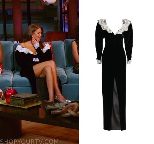 Real Housewives of New York City: Season 14 Episode 2 Jessel's Black  Alexander Wang Logo Band Pants