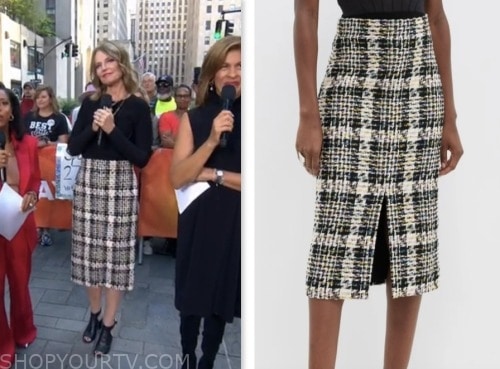 The Today Show: October 2023 Savannah Guthrie's Black and Ivory Check ...