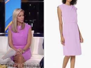 Fox and Friends: October 2023 Ainsley Earhardt's Purple Drape Neck ...