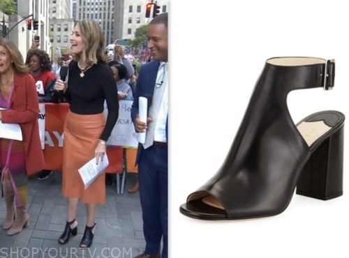 The Today Show: October 2023 Savannah Guthrie's Black Leather Heels ...