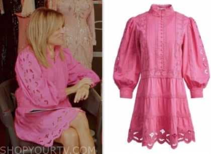 Access Daily: October 2023 Kit Hoover's Pink Lace Dress | Shop Your TV