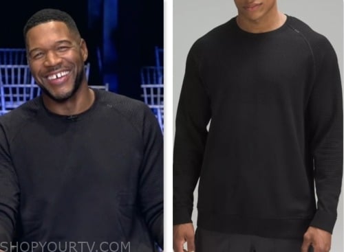 Michael Strahan Modern Fit Crew Neck Long Sleeve T-shirt | Men's | Moores  Clothing