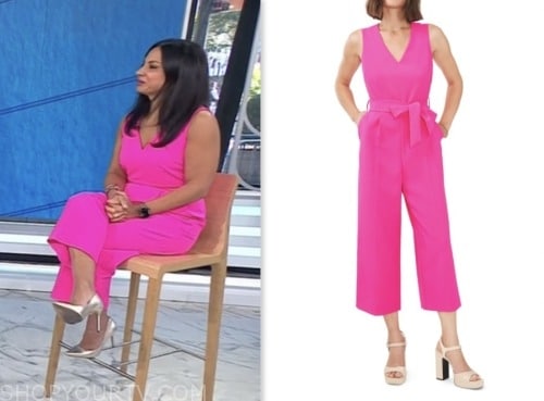 The Today Show: October 2023 Dr. Tara Narula's Pink V-Neck Cropped ...