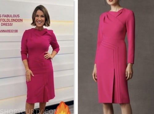 Good Morning Britain: October 2023 Susanna Reid's Pink Pencil Dress ...