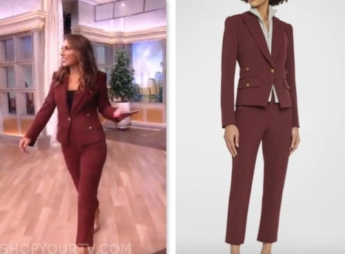 The View: October 2023 Alyssa Farah Griffin's Burgundy Blazer and Pant ...