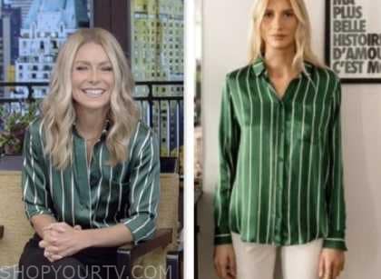 Live with Kelly and Mark: October 2023 Kelly Ripa's Green and White ...