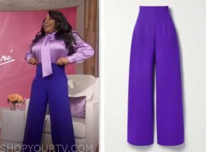 Sherri: October 2023 Sherri Shepherd's Purple High Waist Pants | Shop ...