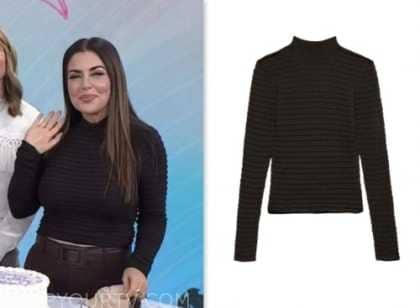 The Today Show: October 2023 Bobbie Thomas's Brown Smocked Mock Neck ...