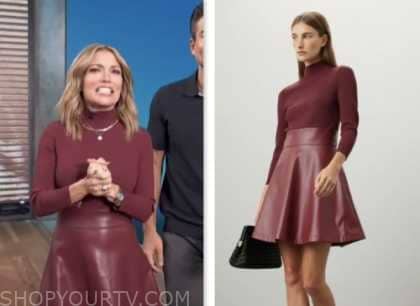 Access Daily: October 2023 Kit Hoover's Burgundy Knit Top and Leather ...