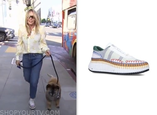 Access Daily: October 2023 Chelsea Handler's Multicolor Mesh Sneakers ...