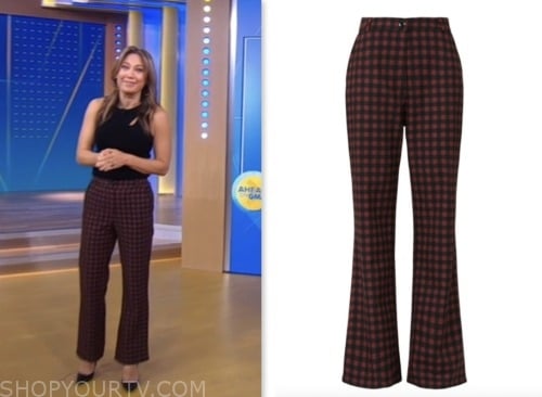 Good Morning America: October 2023 Ginger Zee's Red and Black Plaid ...