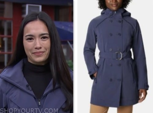 The Today Show: October 2023 Emilie Ikeda's Purple Blue Belted Coat ...