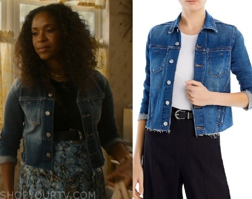 Shining Vale: Season 2 Episode 1 Cropped Denim jacket | Shop Your TV