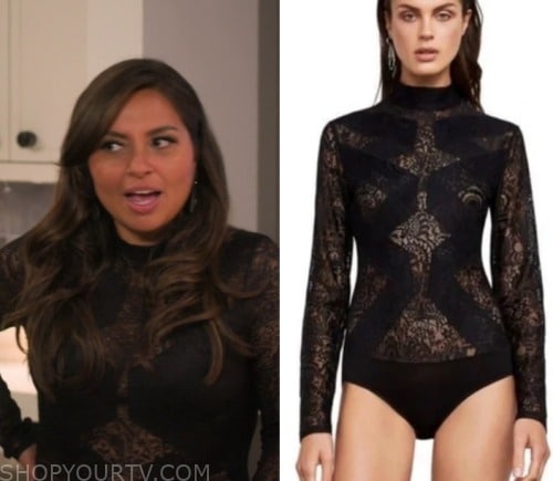 Listing Large Season 1 Episode 1 Crystal s Black Lace Bodysuit