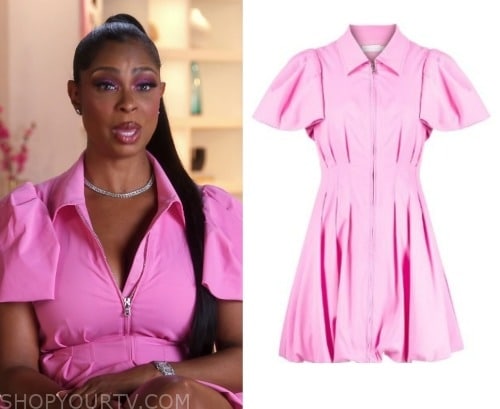 Basketball Wives: Season 11 Confessional Jennifer's Pink Zip Front ...