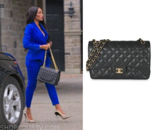 Prada Small Saffiano Leather Double Prada Bag worn by Odeen Eccleston as  seen in Listing Large Season 1 Episode 2