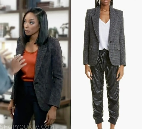 General Hospital: October 2023 Jordan's Grey Tweed Blazer | Shop Your TV