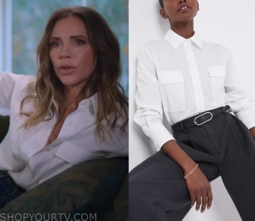 Victoria beckham hot sale white shirt