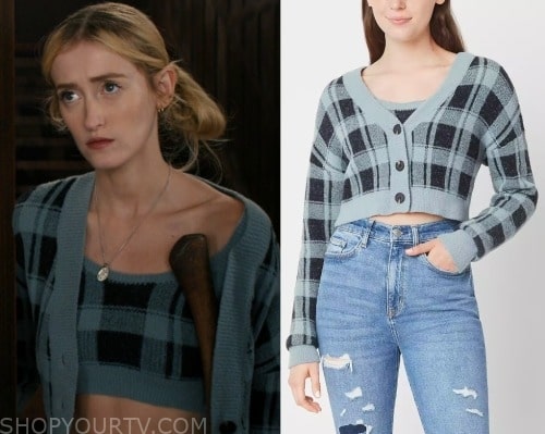 Shining Vale: Season 2 Episode 5 Gaynor's Crop Top & Cardigan Set ...