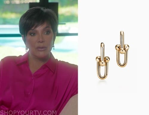 The Kardashians Season 4 Episode 8 Kris Gold Link Earrings Shop Your Tv