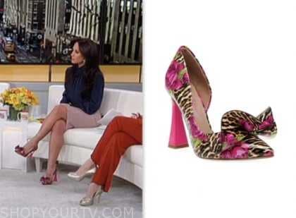 Outnumbered: November 2023 Emily Compagno's Leopard Bow Heels | Shop ...