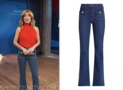 Access Hollywood: November 2023 Kit Hoover's Pocket Button Detail Jeans ...