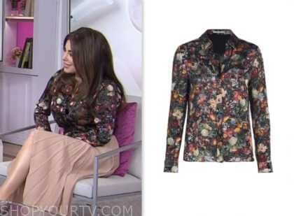 The Today Show: November 2023 Bobbie Thomas's Black Floral Blouse ...