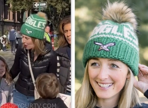 The Eagles Beanie Faux Fur Pom | Philadelphia Beanie | Sh*t That I Knit Black