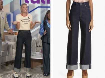 The Talk: October 2023 Amanda Kloots's Rolled Cuff Jeans | Shop Your TV