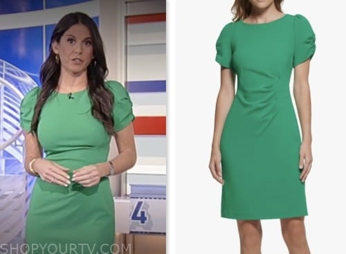 Fox and Friends: November 2023 Brooke Singman's Green Puff Sleeve ...