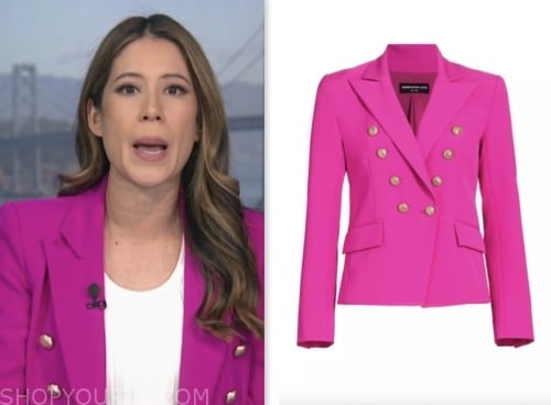 NBC News Daily: November 2023 Deirdre Bosa's Pink Double Breasted ...