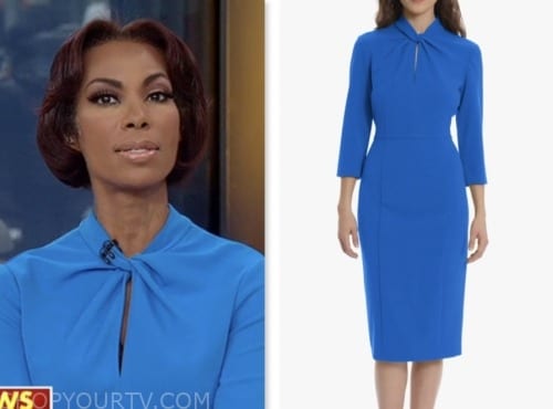 Outnumbered: November 2023 Harris Faulkner's Blue Twist Neck Pencil ...