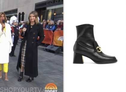 The Today Show: November 2023 Savannah Guthrie's Black Horsebit Ankle ...